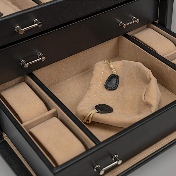 WINDROSE | Schmuckkoffer Ambiance Rindleder schwarz (803244.08)